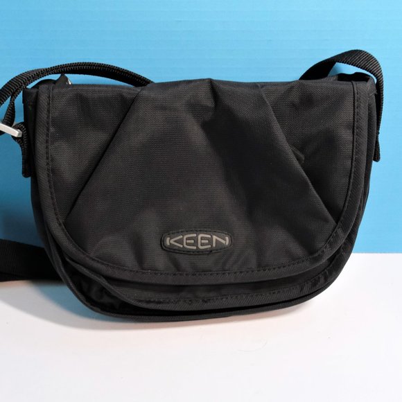 Keen Handbags - Keen small black Crossbody Bag unisex for travel or hiking
